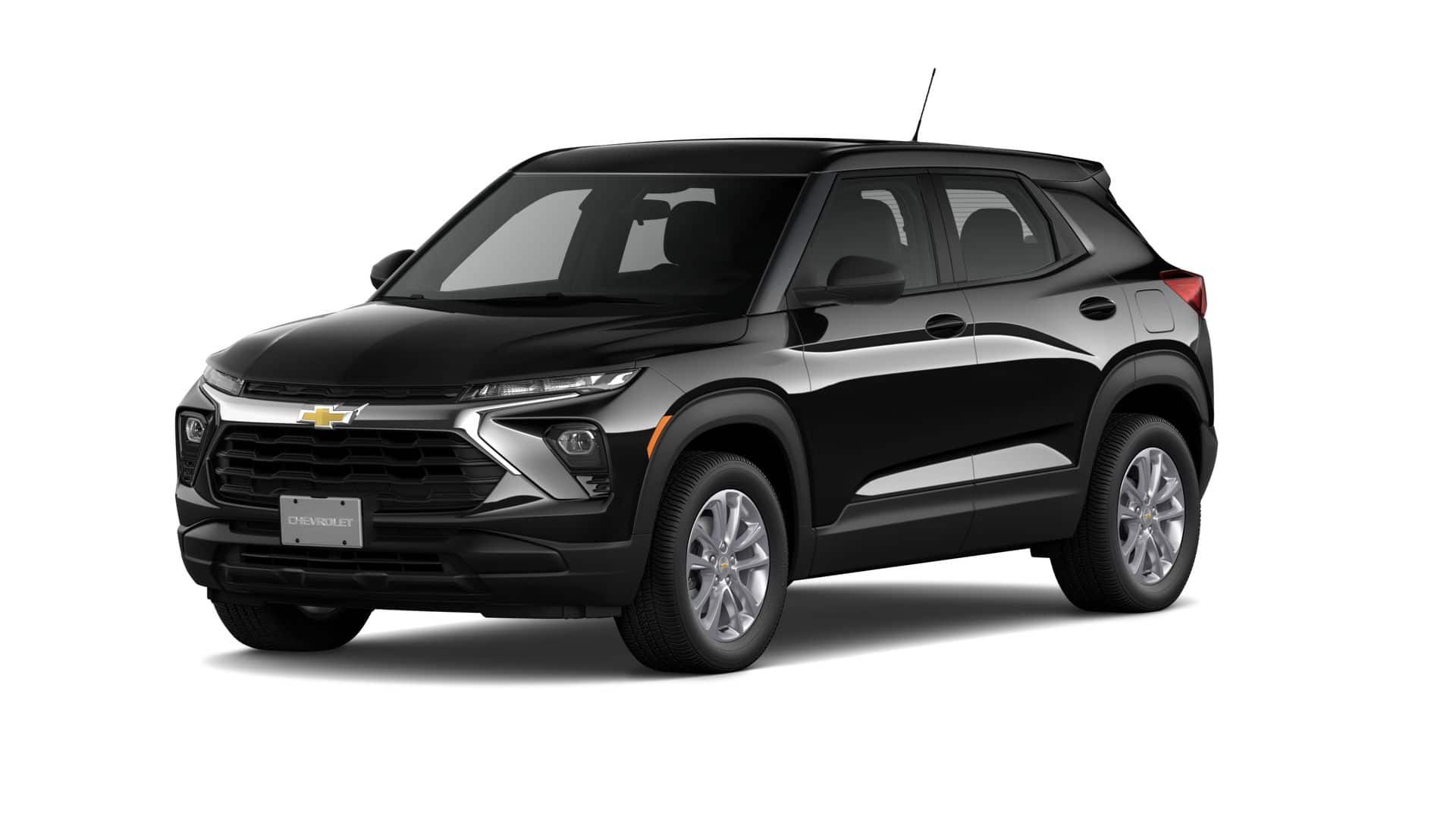 2026 Chevrolet Trailblazer LS in Mosaic Black Metallic — front three-quarter view